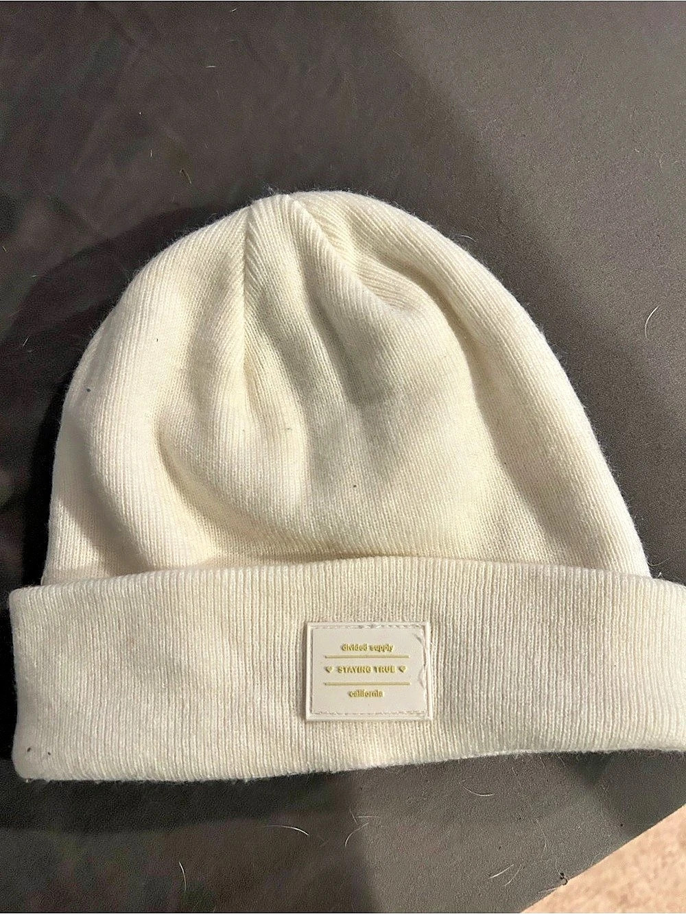 H&M Divided Supply White Beanie